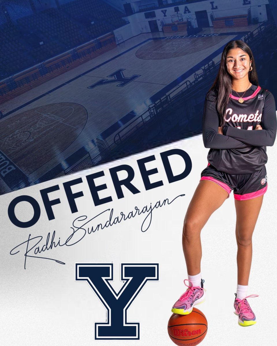 Comets Basketball (@cometsballers) on Twitter photo Congrats to our 2028 Radhi Sundararajan on her offer from <a href="/YaleWBasketball/">Yale Women’s Basketball</a>
<a href="/UANextGHoops/">Girls UAA</a> <a href="/SelectEventsBB/">Select Events Basketball</a> Congrats to our 2028 Radhi Sundararajan on her offer from <a href="/YaleWBasketball/">Yale Women’s Basketball</a>
<a href="/UANextGHoops/">Girls UAA</a> <a href="/SelectEventsBB/">Select Events Basketball</a>