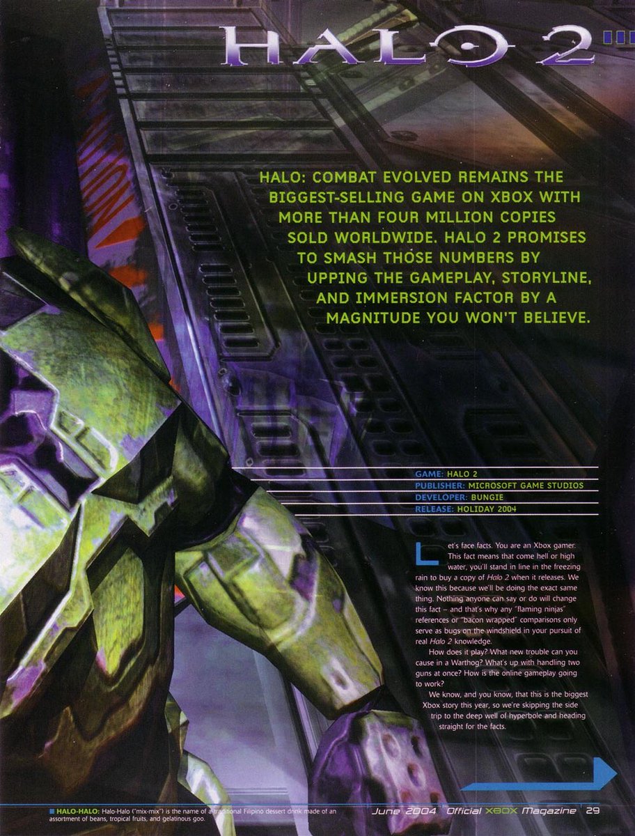 Viva La Evolution! 

Halo 2 Article Official Xbox Magazine - June 2004