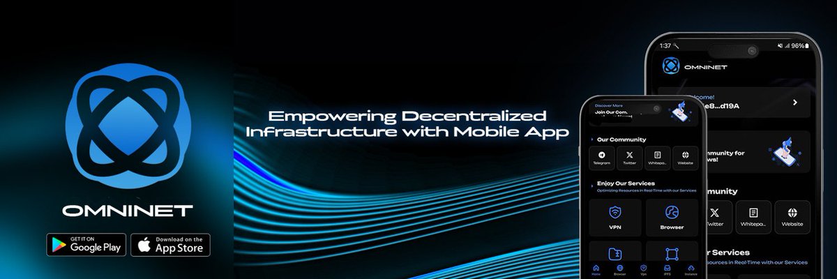 GojoXDegen's tweet photo. Hello Hello, I'm from the Active community of #OMNINET!

check out @OmninetApp! 🔥

🚀 Say hello to Omninet – your all-in-one mobile powerhouse for privacy, security, and freedom online. Available now on Android & iOS! 📱🔐

✨ What makes Omninet next-level?

🛡️ Decentralized VPN – true privacy, no central servers
🌐 Omninet Browser – browse the open web your way
📁 IPFS File Storage – store and share without limits
💻 VPS & Node Rentals – power your projects, decentralized

Built on cutting-edge decentralized tech, Omninet puts control back in your hands. 🌍 No middlemen. No compromises. Just freedom.

💬 Stay private. Stay secure. Stay Omninet. ⚡

#Omninet #Web3Raid #PrivacyMatters #DecentralizedInternet #FreedomTech #TakeBackTheWeb