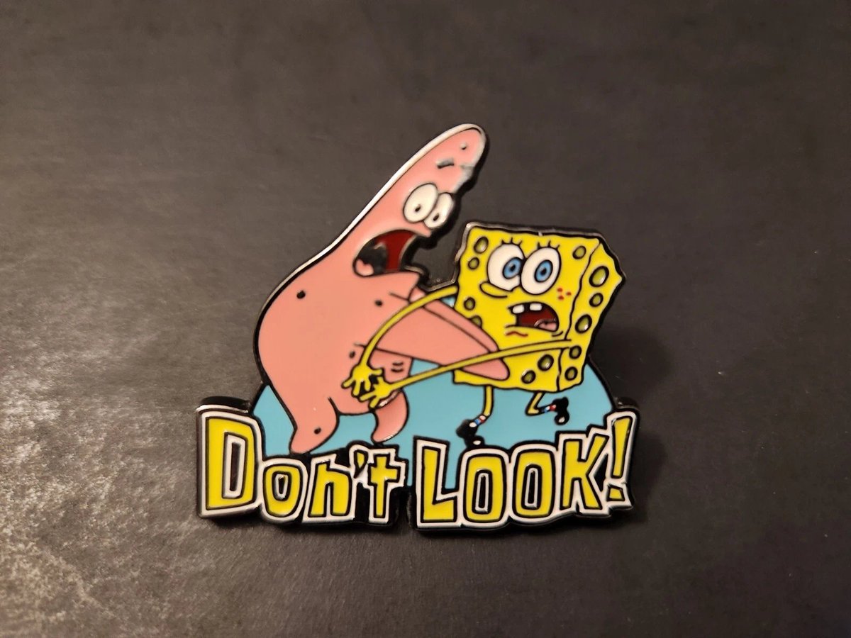 A SpongeBob pin from Universal Studios (2008).