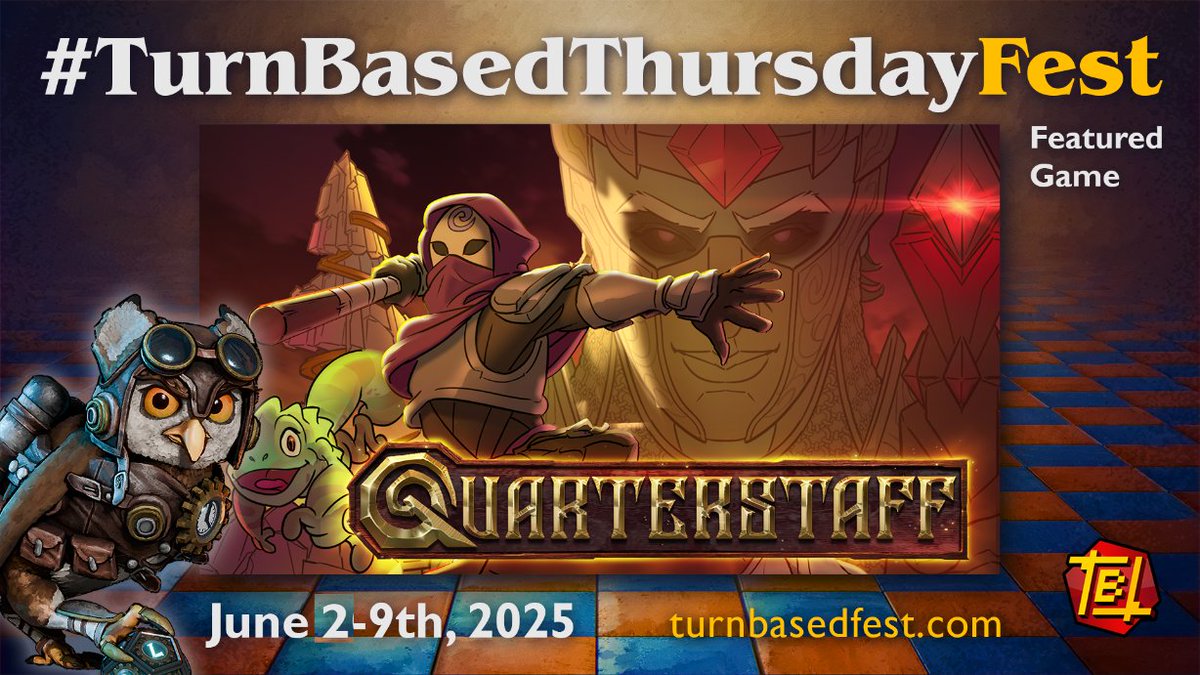 Honored to have Quarterstaff featured in TurnBasedThursdayFest on Steam!

Want quick-playing but deceptively difficult strategy with no randomness or quick time events? Check out Quarterstaff this week while it's 35% off on Steam!

 #TurnBasedThursday #indiegame #pcgaming