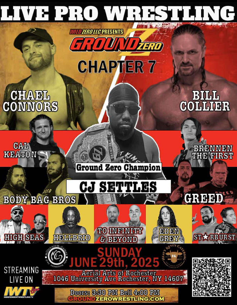 Hellbrid (@alphahellbrid) on Twitter photo Come see us at Ground Zero Chapter 7๐ค!
Sunday June 29th
Tix:
Groundgroundzeroshop.bigcartel.com
#GroundZero #RespectTheCraft #wrestling <a href="/Ground_Zero585/">Ground Zero</a> Come see us at Ground Zero Chapter 7๐ค!
Sunday June 29th
Tix:
Groundgroundzeroshop.bigcartel.com
#GroundZero #RespectTheCraft #wrestling <a href="/Ground_Zero585/">Ground Zero</a>