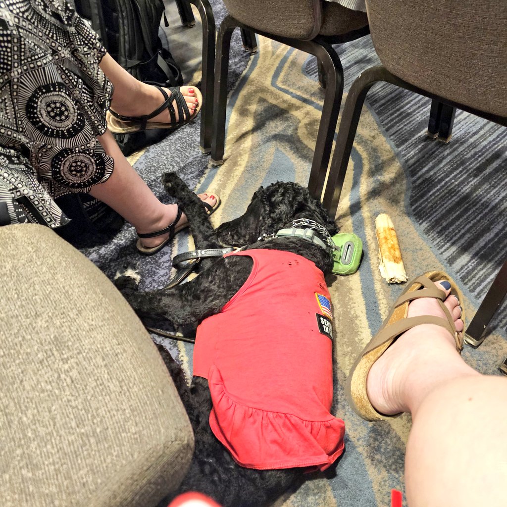 She found a foot at <a href="/NICEcybercon/">NICE Conference</a>. Thankfully, it's one of my #ETMA Colorado people 🤣
