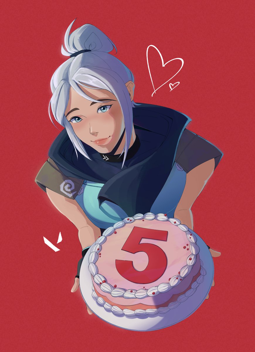 5 whole years! 🍰 #ValorantArt