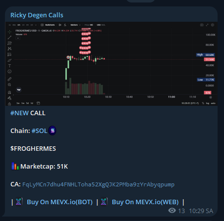 RickyDegen's tweet photo. I called $FROGHERMES at a 51K market cap. Its current ATH is 106K
FREE Call TELEGRAM - 2X
$FROGHERMES
FqLyMCn7dhu4FNHLToha52XgQJK2PMba9zYrAbyqpump
Call From: https://t.co/nOOj8helNa
#SOL #MemeSol #Solana #Crypto #MemeCoin #MemeCoins #FROGHERMES https://t.co/wiP7R4YlTv