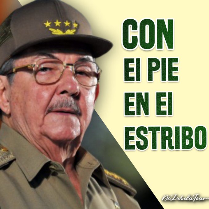 (...) Nadie lo dude, que mientras viva, estaré listo, #ConElPieEnElEstribo para defender a la Patria, a la Revolución y al socialismo...
#RaúlEsRaúl