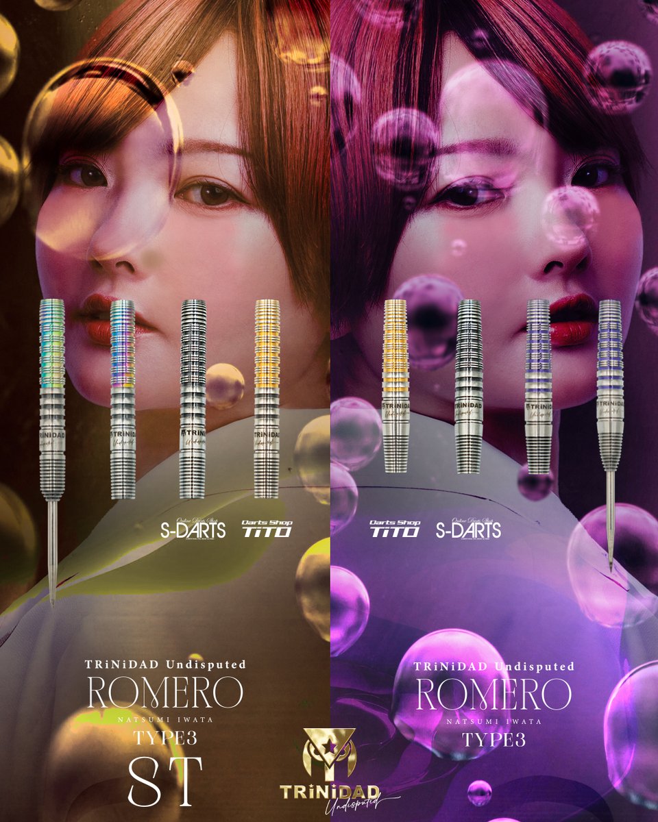 TRiNiDAD (@trinidad_darts) on Twitter photo TRiNiDAD NEW PRODUCT
Pre-Order
ROMERO TYPE3
ROMERO TYPE3 ST
Nomal Model
<a href="/SDARTS_LIFE/">S-DARTS【エスダーツ公式】</a> Limited Model
<a href="/Darts_TiTO/">Darts Shop TiTO【公式】-ダーツショップティト-</a> Limited Model
<a href="/72mi_TRiNiDAD/">岩田 夏海 🌸 おなつ 🐈⬛✯ ROMERO type2🪷6月15日発売🤩</a>
#岩田夏海
#TRiNiDAD_Undisputed TRiNiDAD NEW PRODUCT
Pre-Order
ROMERO TYPE3
ROMERO TYPE3 ST
Nomal Model
<a href="/SDARTS_LIFE/">S-DARTS【エスダーツ公式】</a> Limited Model
<a href="/Darts_TiTO/">Darts Shop TiTO【公式】-ダーツショップティト-</a> Limited Model
<a href="/72mi_TRiNiDAD/">岩田 夏海 🌸 おなつ 🐈⬛✯ ROMERO type2🪷6月15日発売🤩</a>
#岩田夏海
#TRiNiDAD_Undisputed