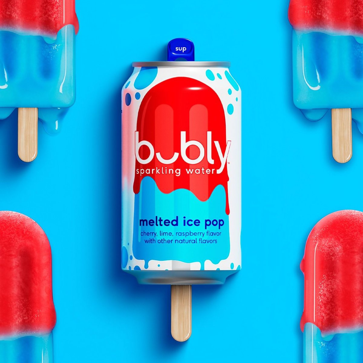 BsmntSoc's tweet image. Bubly&apos;s hit flavor Melted Ice Pop is back—just in time for summer 🌞 Inspired by red, white &amp;amp; blue popsicles, this limited-edition sparkling water is only at Target!

Source: @Allrecipes 

#Bubly #SparklingWater #SummerDrinks #PepsiCo #TargetExclusive
