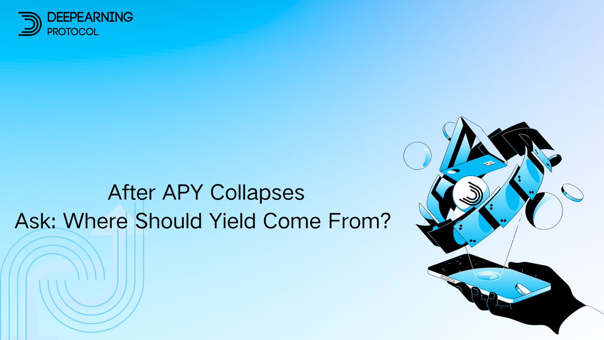 🧠 After APY Collapses, Ask: Where Should Yield Come From?

LSDs are drying up. APYs are collapsing. It's time to ask the hard question:

Where should DeFi yield really come from?

DeepEarning offers an answer—by grounding returns in real-world income. Through AI-driven