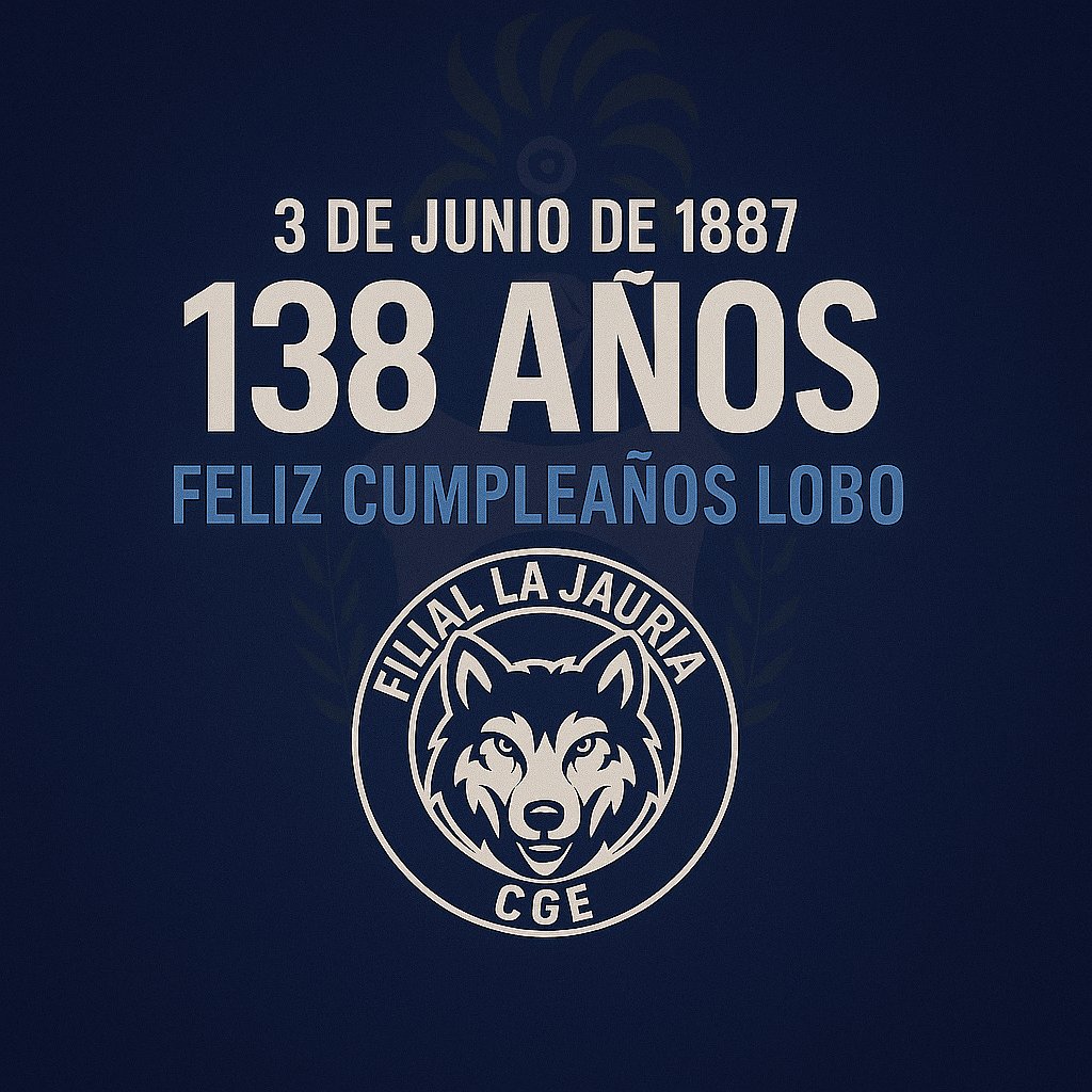 Con el corazón más azul y blanco que nunca...
¡Feliz 138 Aniversario al Club más hermoso del mundo! Celebremos todos juntos Triperos 🥂

¡FELIZ CUMPLE LOBO! 🎂🐺💙

#AguanteGimnasia
#138Gimnasia
#LaJauriaCGE
#DaleLobo
#GELP
#CGE
