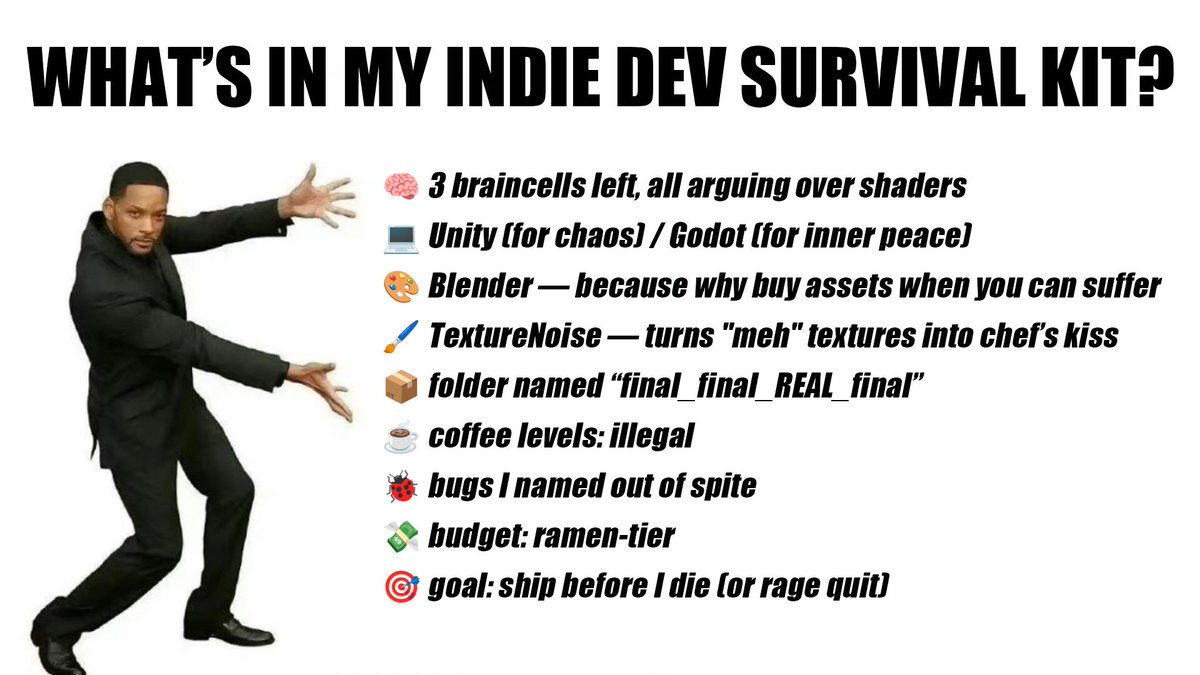 Just me or... everyone? 👀

#TextureNoise #AIart #AITools #Hunyuan3D #ComfyUI #TripoAI #3dmodeling #Rodin #SubstancePainter3D #StableDiffusion #gamedev #gameart #indiegame #GameAssets #Text_to_Texture #3DCG #3dart #OGF #AIart #Memes #Blender #ContentTokyo #games #gamer #indiedev