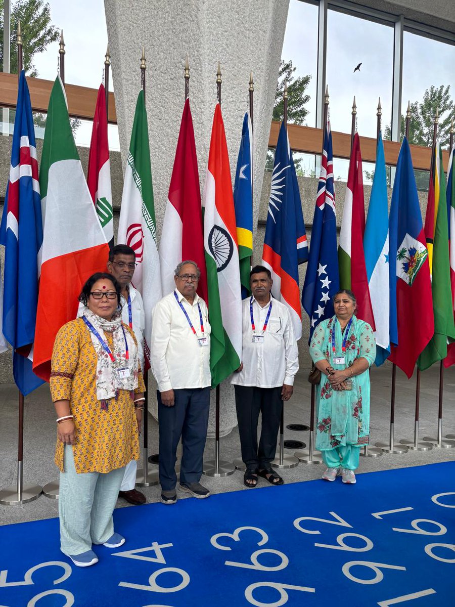 BMSkendra's tweet image. BMS represents workers of India as delegate in the #ILC of the International Labour Organisation at Geneva, Switzerland #bmsat70 #bms2025 #bmsno1 #BMSFoundationDay #ILC2025 @LabourMinistry @mansukhmandviya @ilo @PMOIndia @RSSorg
