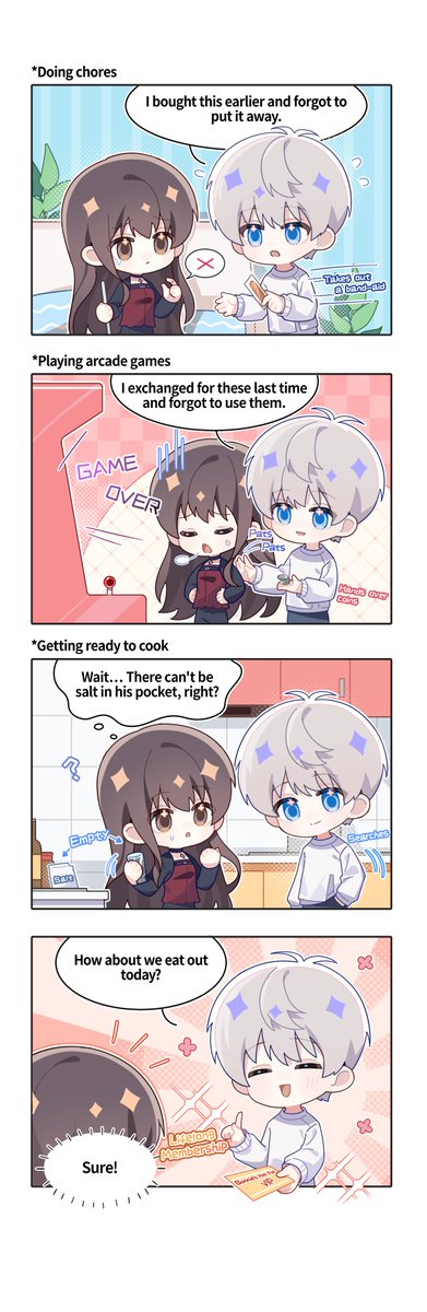 Love and Deepspace | Linkon Chibi Report
■ Xavier [Magical Pocket]

Xavier's pocket always has just what you need.
So when you suddenly find you're out of salt at home, what will he pull out this time?

#LoveandDeepspace #LinkonChibiReport #Xavier
