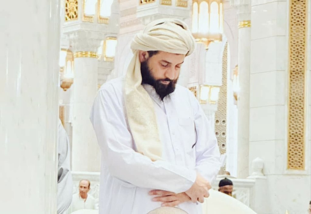 افغان وزیر دفاع مولوی محمد یعقوب مجاھد صاحب مسجد نبوی میں