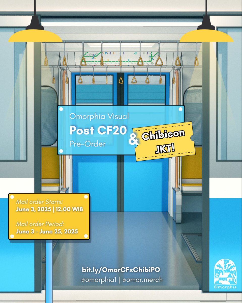 [🔃&amp;💖appreciated!] 
Post #Comifuro20 &amp; Chibicon JKT PO

Hi! You asked, we listened.. post #Comifuro20 +ChibiconJKT PO is now open! 🎉

💙 June 3 – June 25, 2025 
🛒 PO, On-site, Local Shipping 
🔗 bit.ly/OmorCFxChibiPO

Catalog below 👇 
#comifuro20 #CF20 #chibiconJKT