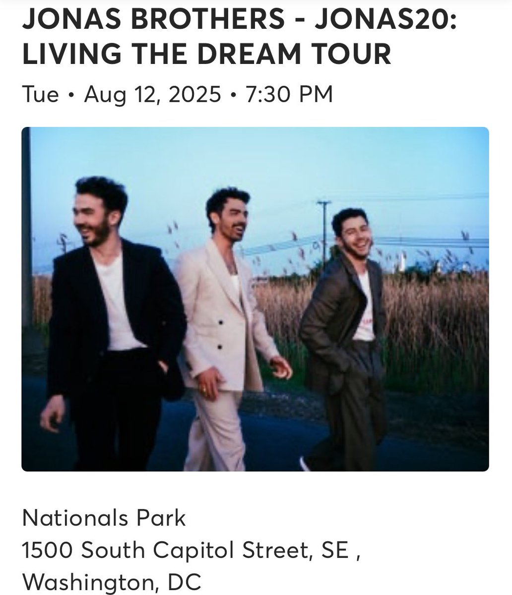 #WashingtonDC #DC #JonasBrothers #NationalsPark
