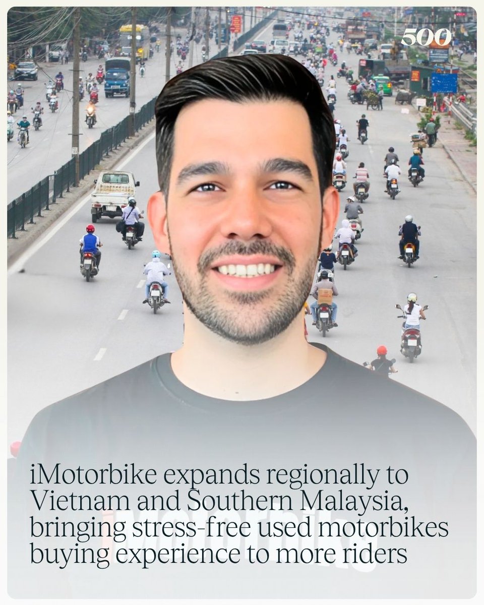 500 Southeast Asia (@500global_sea) on Twitter photo “People do not just want a bike, they want assurance that it is safe, fairly priced, and would not give them problems a week later. We created iMotorbike to fill that trust gap.” — Co-founder & CEO of 500-backed <a href="/imotorbike_my/">iMotorbikeMY</a> Gil Carmo: bit.ly/3Sm1Zzo
Photo: The Sun “People do not just want a bike, they want assurance that it is safe, fairly priced, and would not give them problems a week later. We created iMotorbike to fill that trust gap.” — Co-founder & CEO of 500-backed <a href="/imotorbike_my/">iMotorbikeMY</a> Gil Carmo: bit.ly/3Sm1Zzo
Photo: The Sun