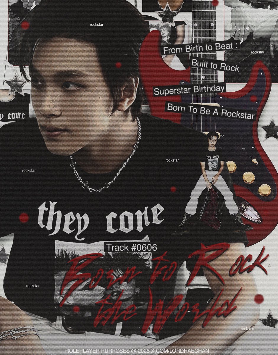 ᅠ
One heavy strum rips through the night air, setting fire burning high as rockstar Haechan drops 𝗧𝗿𝗮𝗰𝗸 #𝟬𝟲𝟬𝟲: 𝗕𝗼𝗿𝗻 𝘁𝗼 𝗥𝗼𝗰𝗸 𝘁𝗵𝗲 𝗪𝗼𝗿𝗹𝗱. Feel the heat rise deep inside veins and make your fiercest shout shake the heated stage! 🎸
ᅠ