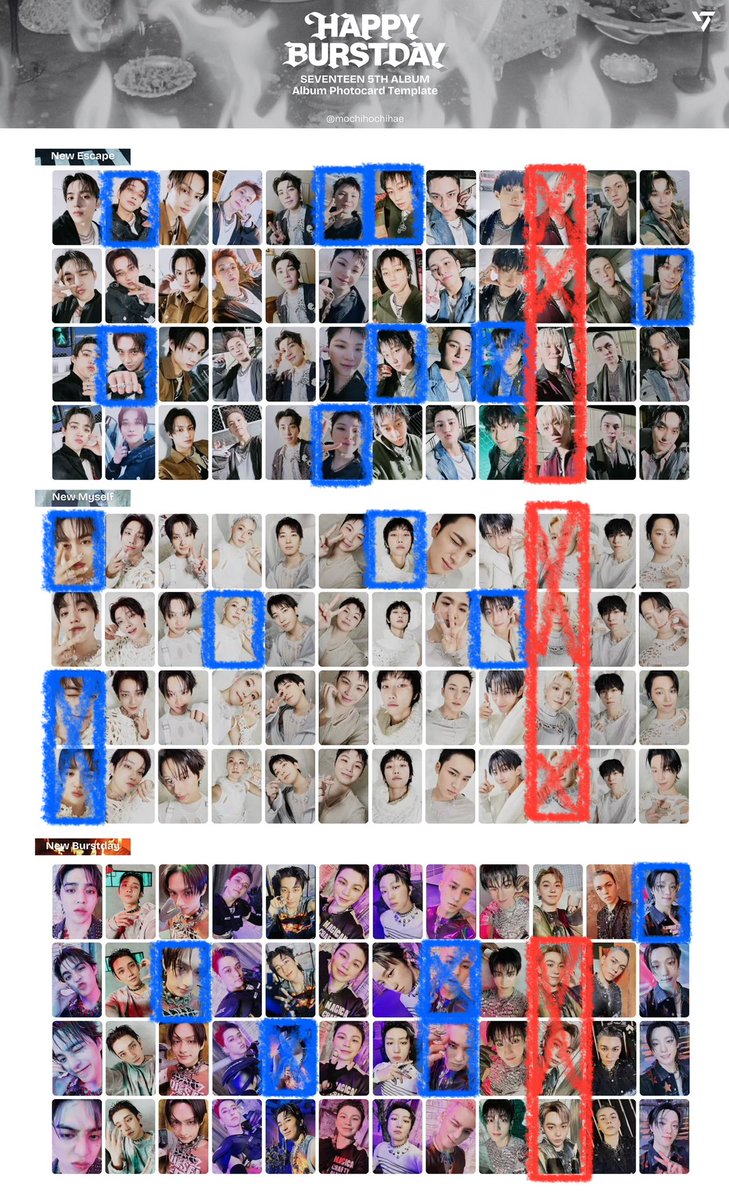 세븐틴 정규5집 포카 교환

💙 있어요
❤️ 구해요

ID카드 도겸 -> 승관

포스터 원우 디노 -> 승관

스크래치 준 호시 디에잇 디노 -> 승관

에스쿱스 정한 조슈아 준 호시 원우 우지 디에잇 민규 도겸 승관 버논 디노