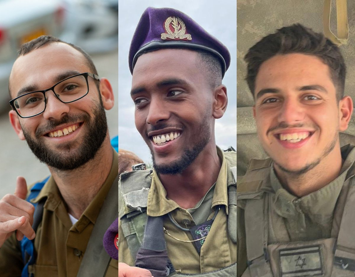 🔴🔴🔴
الجيش الإسرائيلي مقتل 3 جنود من قوات
جفعاتي 
الرقيب عومر فان غيلدر
الرقيب ليور شتاينبرغ
الرقيب أوفيك برهانا