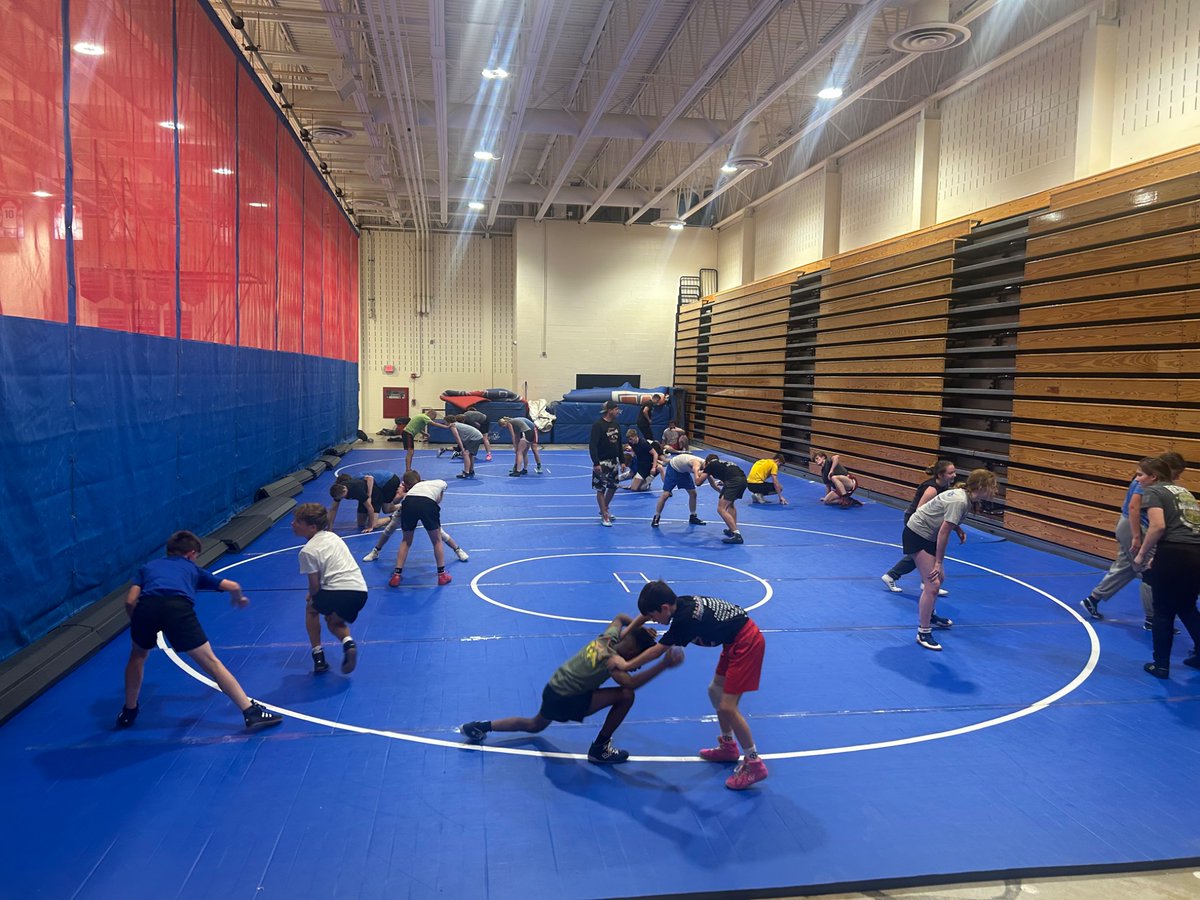 1st open mat of the summer and 30 wrestlers showed up to get better!!  Off season wrestling makes in season CHAMPIONS!!