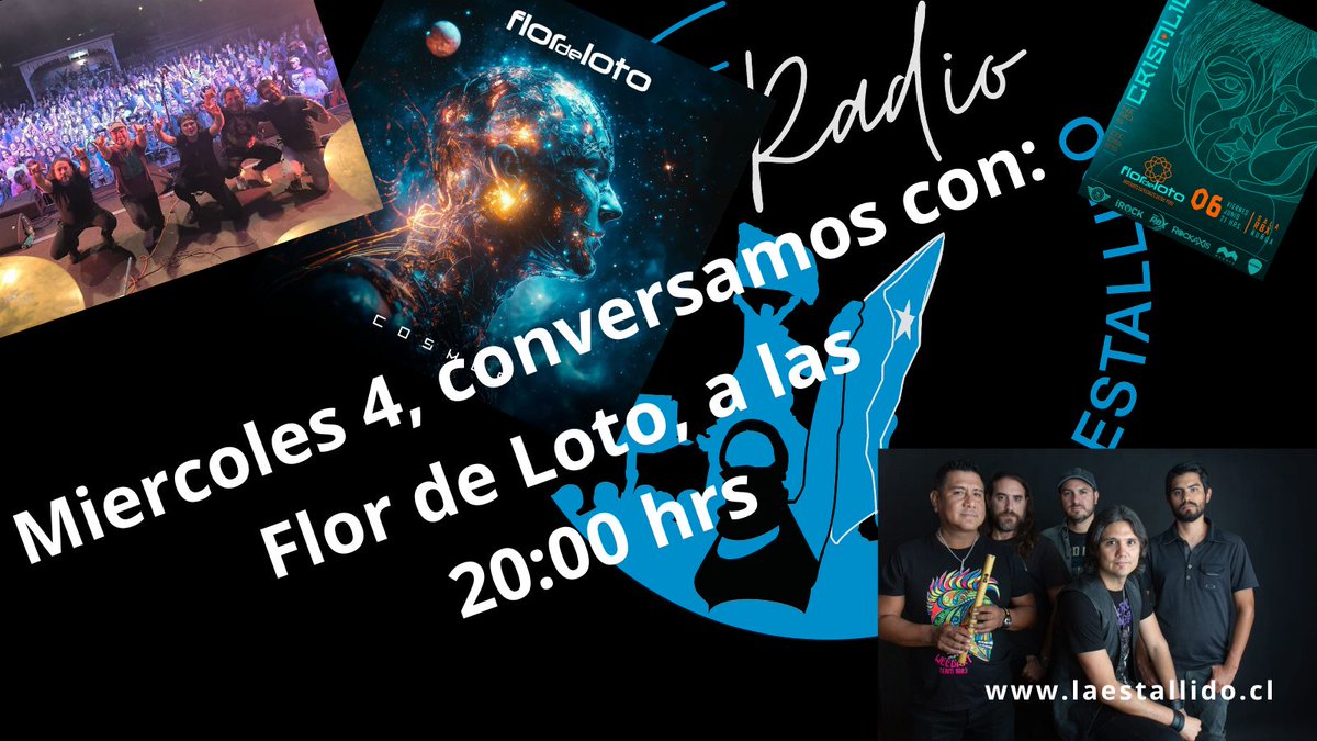 Este miércoles a las 20:00 hrs. <a href="/rfuenzalispi/">René Espinosa</a> conversa en exclusiva, con Alonso Herrera de #FlorDeLotoPerú

Desde las 20:00 hrs, a través de nuestra web y la app para Android

Toda la previa, de su encuentro del viernes 6 junto a <a href="/crisalidamusic/">CRISALIDA</a> en #RBX

laestallido.cl