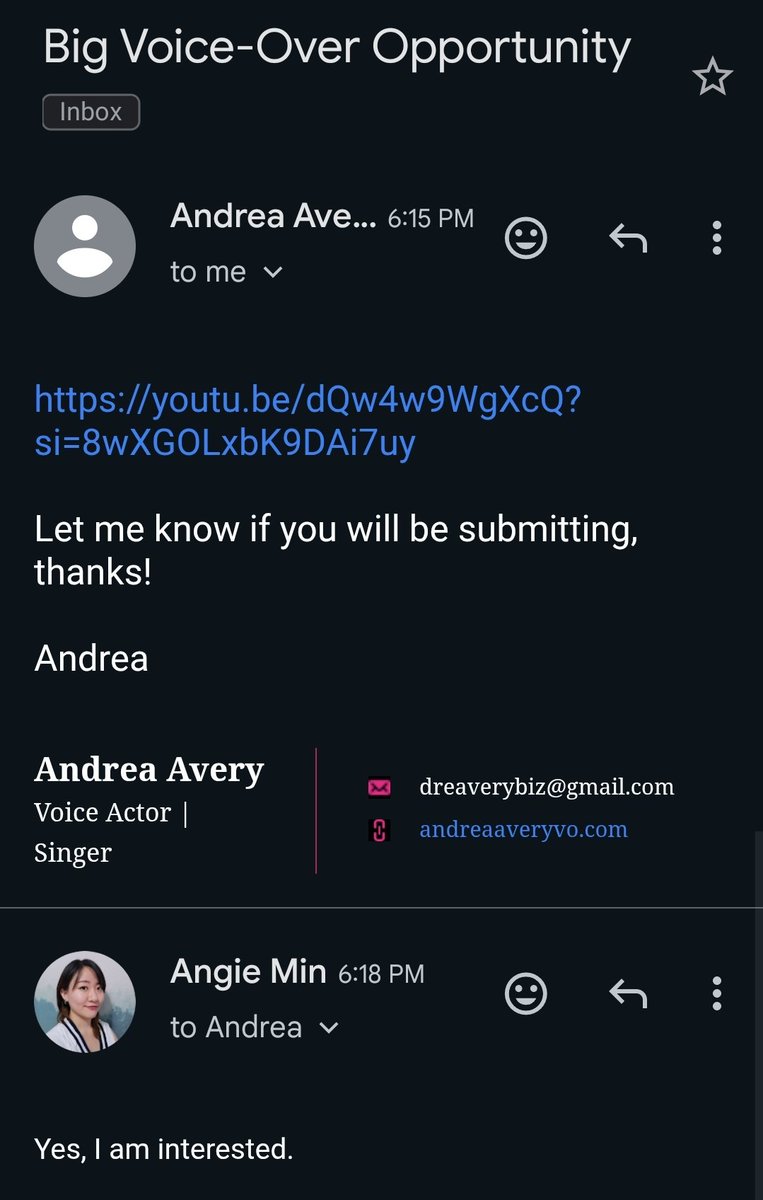 OMG???? Another one?! <a href="/dreyahVA/">Andrea 🎙️</a> Thank you for the opportunity!! I'm winning...