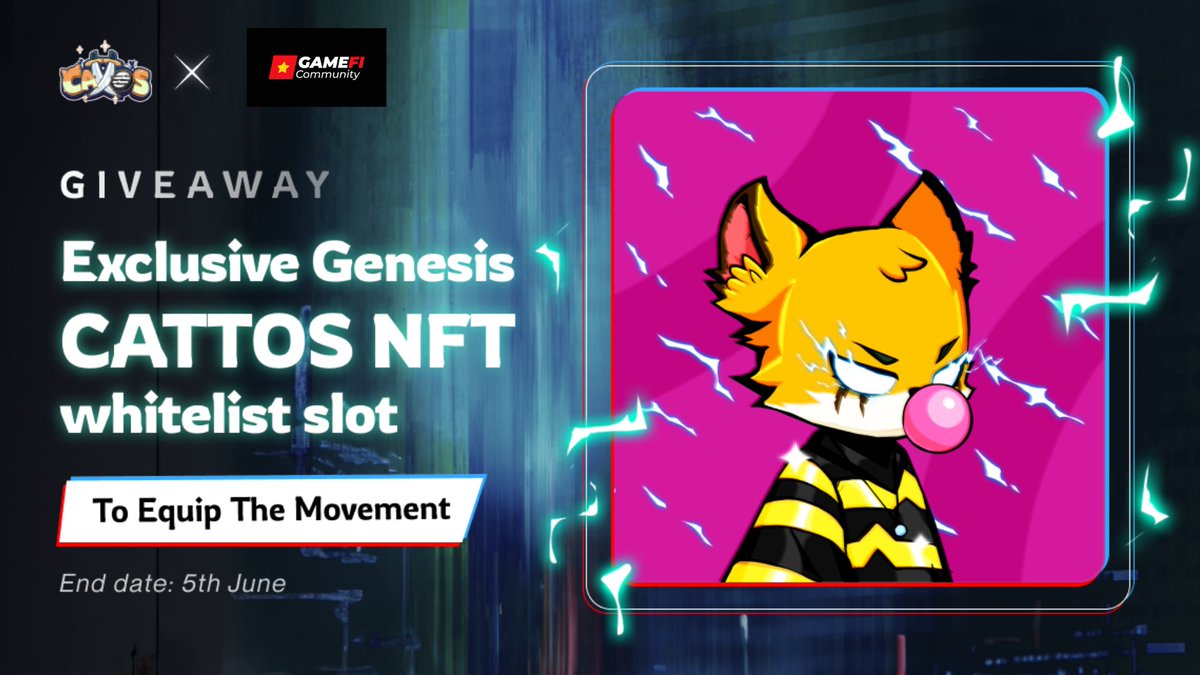 Jesse Lingardinho (@minhhoang6123) on Twitter photo Hot: Giveaway 10 WL Genesis Cattos NFT 🎁
Lí do không nên bỏ qua bộ NFT này của <a href="/DefiCattos/">Defi Cattos</a> :
✨ Tổng cung 3,000
✨ Truy cập sớm vào các tính năng mainnet
✨ Nhận danh hiệu DeFi Cattos Pioneer
✨ Hậu thuẫn bởi Aptos Foundation – hơn 100.000 người chơi chỉ trong 1 Hot: Giveaway 10 WL Genesis Cattos NFT 🎁
Lí do không nên bỏ qua bộ NFT này của <a href="/DefiCattos/">Defi Cattos</a> :
✨ Tổng cung 3,000
✨ Truy cập sớm vào các tính năng mainnet
✨ Nhận danh hiệu DeFi Cattos Pioneer
✨ Hậu thuẫn bởi Aptos Foundation – hơn 100.000 người chơi chỉ trong 1
