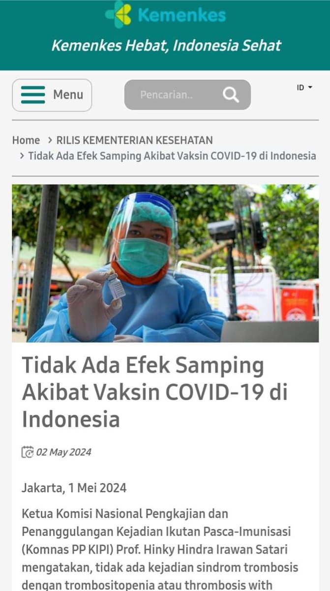 Salah satu kebohongan terbesar Kemenkes tdk ada efek samping 
dari vax kopit 🤡🤡🤡