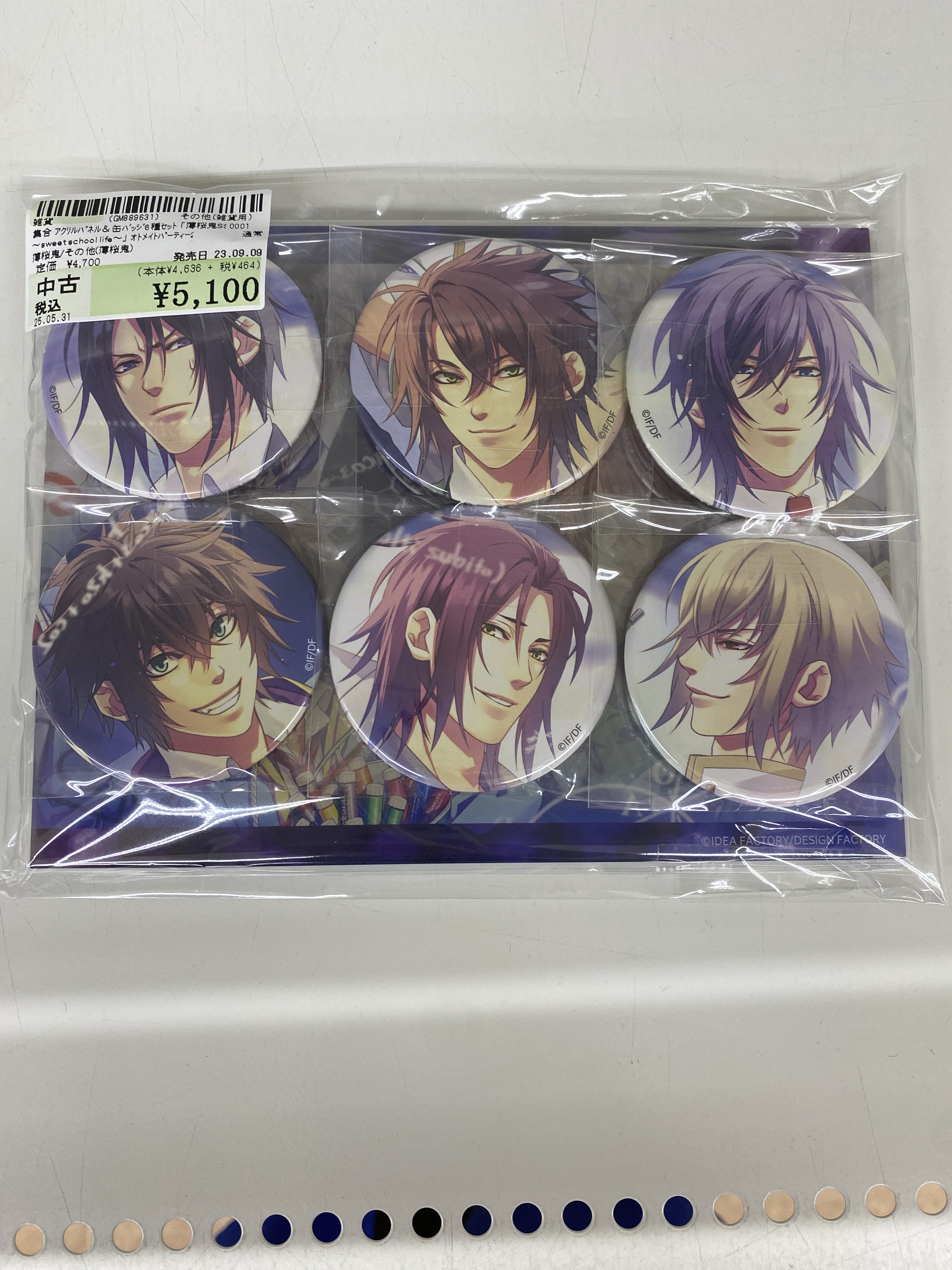 オトメイト×ビーズログ 薄桜鬼SSLアクリルパネル&缶バッジ6種セット オトメイト×ビーズログ 薄桜鬼SSLアクリルパネル&缶バッジ6種セット