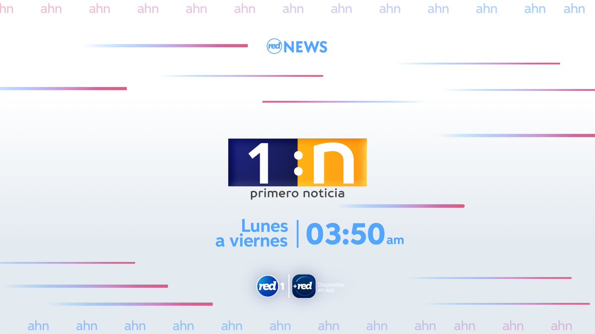 redtv1uy's tweet image. 1ero Noticia
#AHN
Lunes a viernes 3:50am
@redtv1uy, #RedPlus y #Sat1
