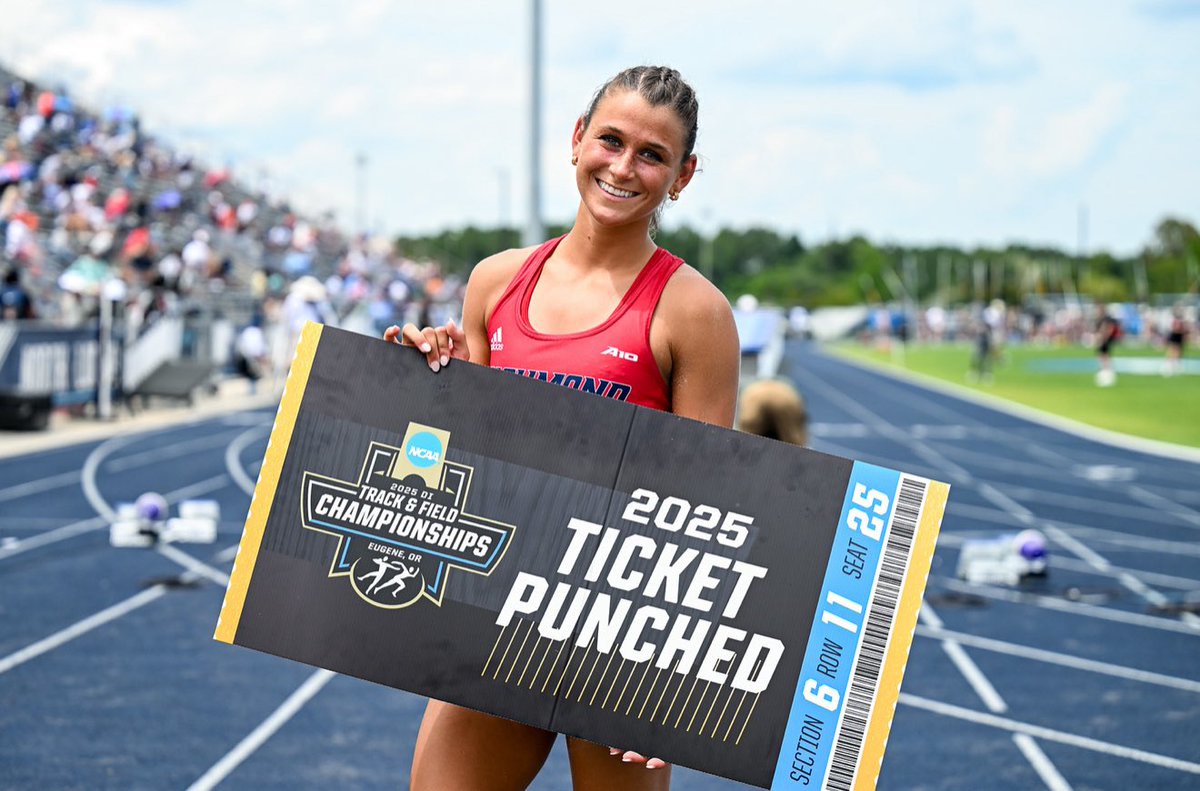 RichmondXCTF's tweet image. Molly Wise is headed to the NCAA Championship Finals in Eugene! Go Spiders! @SpiderAthletics @urichmond @CBS6