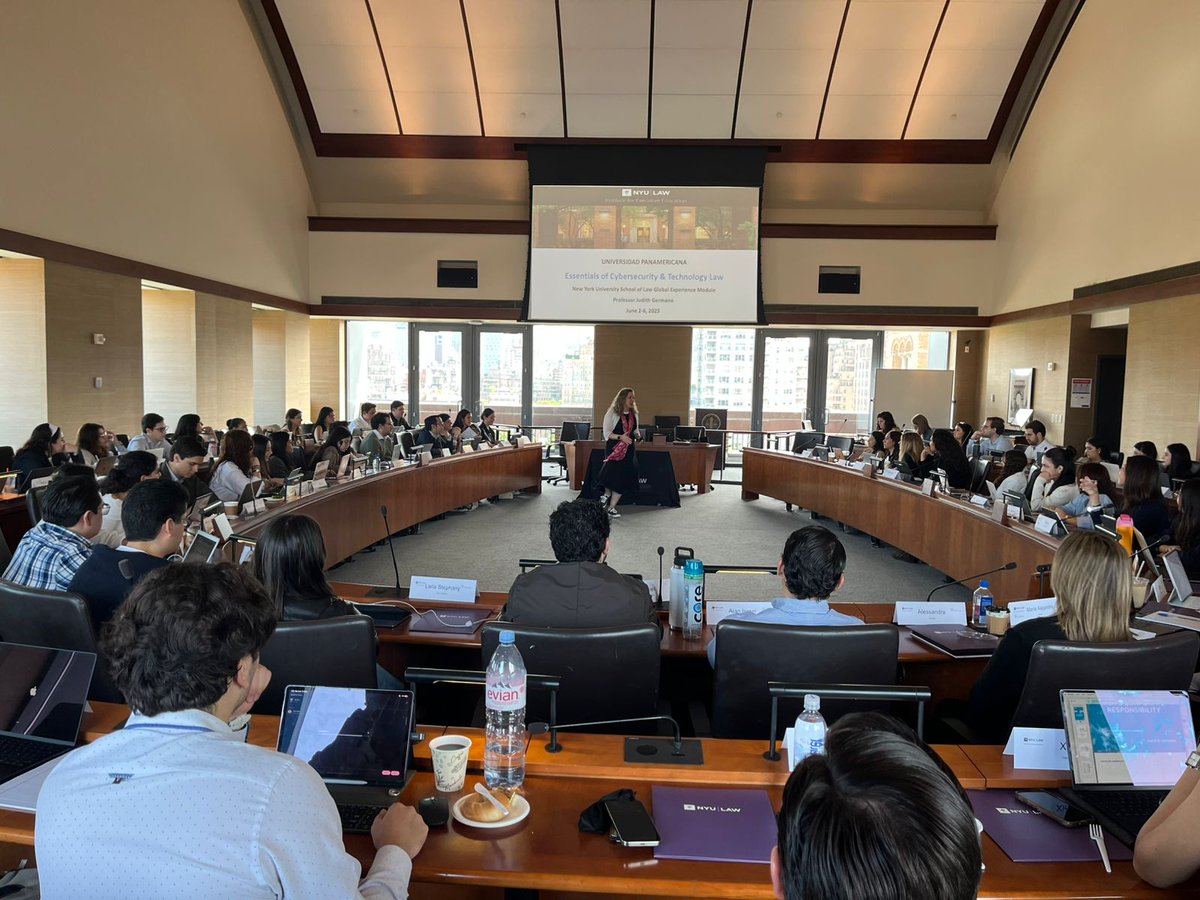 Kicking off the 5th edition of the Cybersecurity and Technology Law Program at <a href="/nyulaw/">NYU Law</a> led by  <a href="/JudiGermano/">Judith Germano</a>. This is the tenth year of a collaboration between our Law Schools. We  want to thank Troy McKenzie <a href="/eobriennyc/">Erin OBrien</a> for their leadership and continuous support <a href="/UPMexico/">Universidad Panamericana Ciudad de México</a>