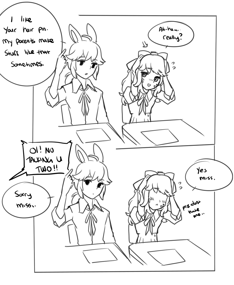 Lenzzeyy's tweet photo. Some doodles and hcs of my son and school friends. Mayoi and Chihaya (two au ra girls) not mine- belong to a friend. #FFXIVART #digitalart https://t.co/O8YP6198pN