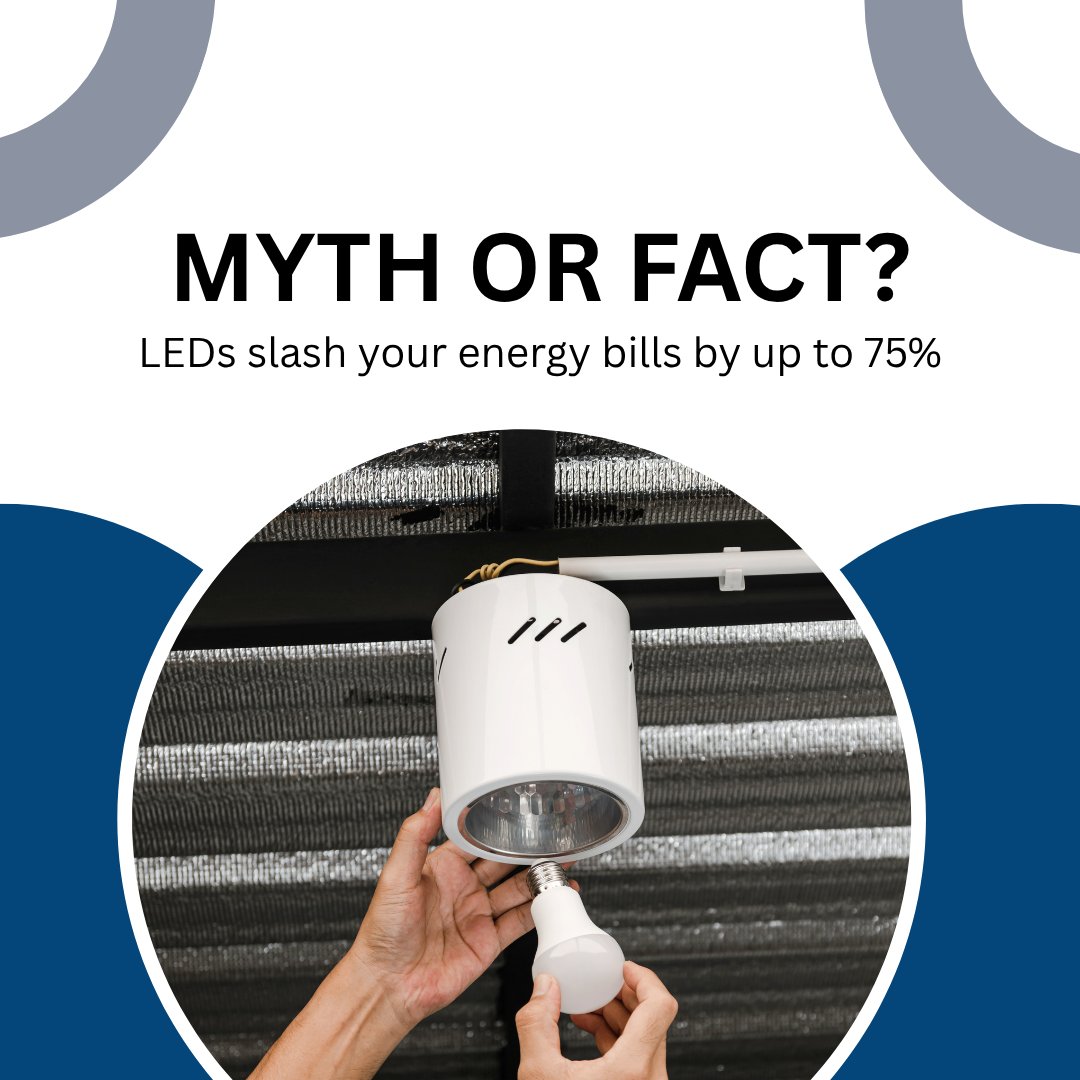 EtihadESCO's tweet image. LED upgrades aren’t hype—they’re the easiest efficiency win for any building.

#LightingEfficiency #EnergyTips #SustainableLiving #GreenBuildings #EfficiencyMythBuster