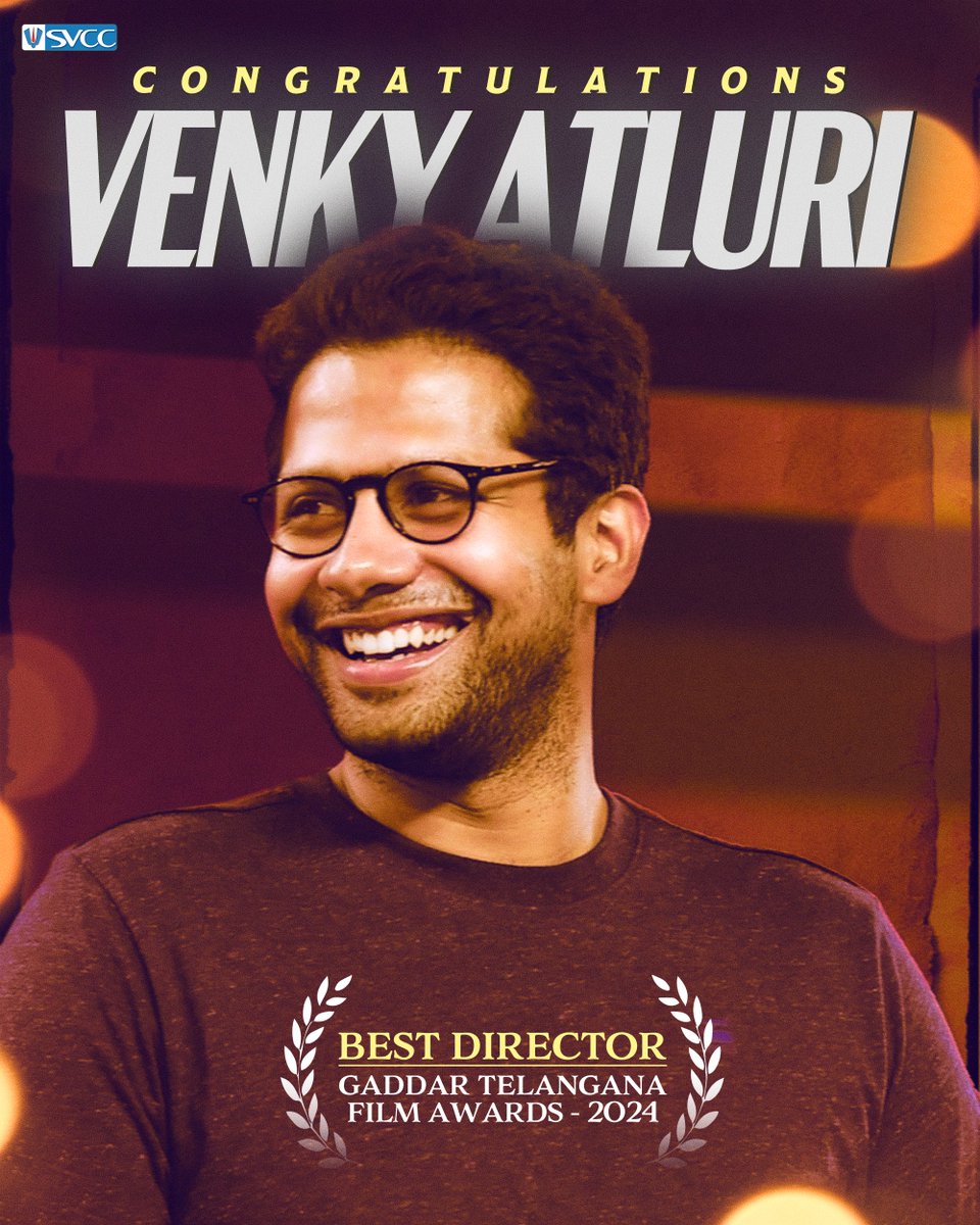 Heartfelt congratulations to Director #VenkyAtluri for winning big at the Gaddar Telangana Film Awards! Your vision continues to shine bright.

#GaddarTelanganaFilmAwards
