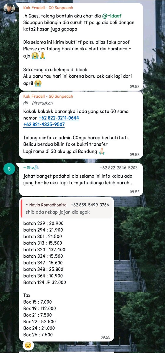 Ra ☘️ (@everyone_er) on Twitter photo Aku mau spill orang yang udah nipu GO nya temenku <a href="/gosunpeach/">SUNPEACH GO☀️| PO CHINA</a> guys.
Jadi kebetulan temenku punya GO, dan emang lagi sibuk di real life jadi gak ngecek bukti mutasi transaksi pembeli. Baru di cek tadi pagi dan manusia ini ketauan ngirim bukti trf palsu dari bulan April! Aku mau spill orang yang udah nipu GO nya temenku <a href="/gosunpeach/">SUNPEACH GO☀️| PO CHINA</a> guys.
Jadi kebetulan temenku punya GO, dan emang lagi sibuk di real life jadi gak ngecek bukti mutasi transaksi pembeli. Baru di cek tadi pagi dan manusia ini ketauan ngirim bukti trf palsu dari bulan April!