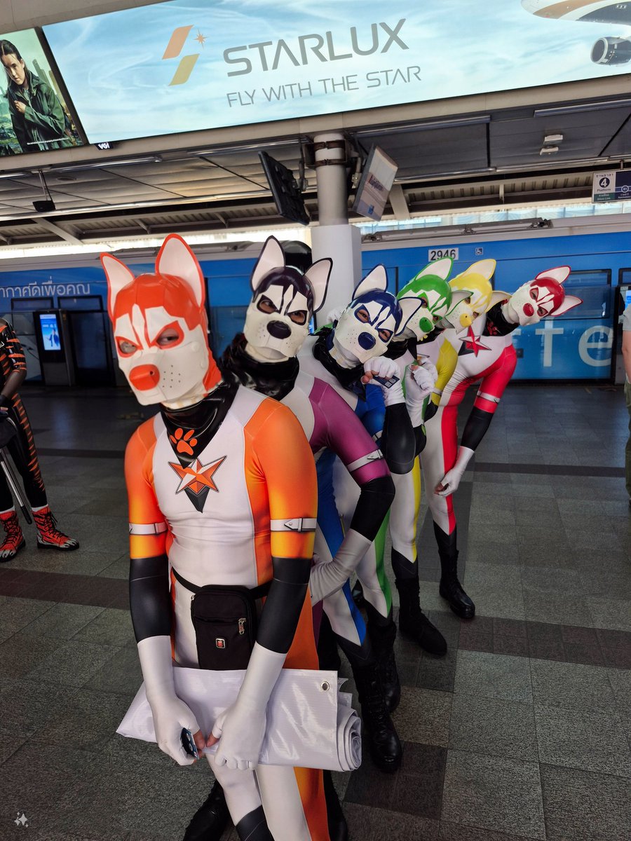 It's time to defeat the villains. 💥👊

Rainbow Puppies Rangers have arrived. 🏳️‍🌈

Please mind the gap between train and platform. 🤣🚅

🟠<a href="/KpH_rbbr/">rbr_homme</a>
🟣<a href="/PupJIFU/">PupJIFU🐈</a>
🔵<a href="/LK_S4Z/">LK_S4Z</a>
🟢<a href="/socksheath/">Xtronger</a>
🟡<a href="/7ai7ang7ai3/">TAITANG 7AIӠ</a>
🔴<a href="/happyspiderbird/">HaPP¥ BirD 🐣</a>

Rangers suit: <a href="/forfunbangkok/">FORFUN</a> X <a href="/Sakuma_UwU/">Sakuma | COMMISSION CLOSED |</a>