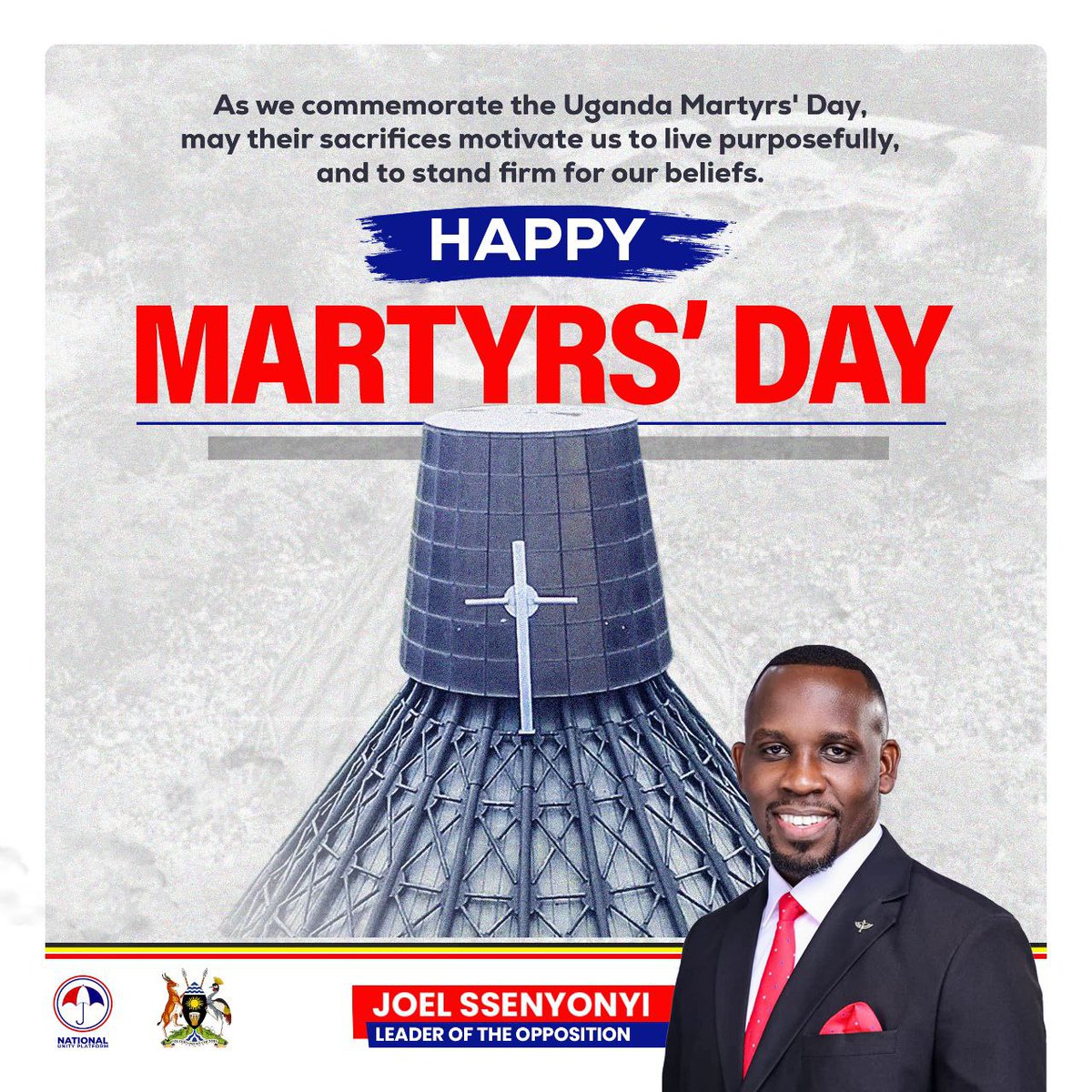 JoelSsenyonyi's tweet image. As we commemorate the Uganda Martyrs&apos; Day, may their sacrifices motivate us to live purposefully, and to stand firm for our beliefs.

HAPPY MARTYRS&apos; DAY