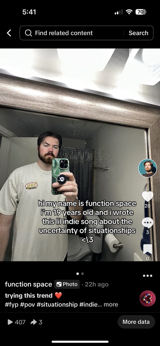function__space's tweet image. he&apos;s just saying anything