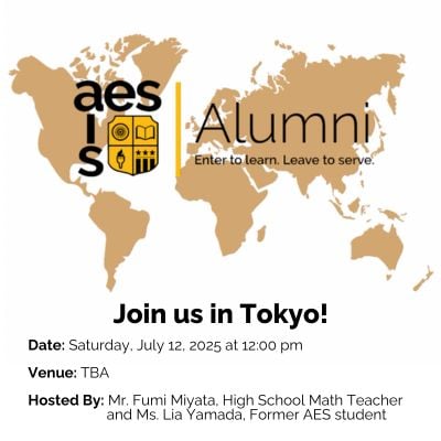 AESDelhi's tweet image. 📣 Calling all AES Alumni in Tokyo! 🇯🇵
We’re hosting an AES Alumni Gathering on Saturday, July 12 at 12:00 PM—and we’d love to see you there!

Don&apos;t miss this chance to reconnect and relive your AES memories! 🐯
Registration is mandatory: buff.ly/rndogff

#AESAlumni