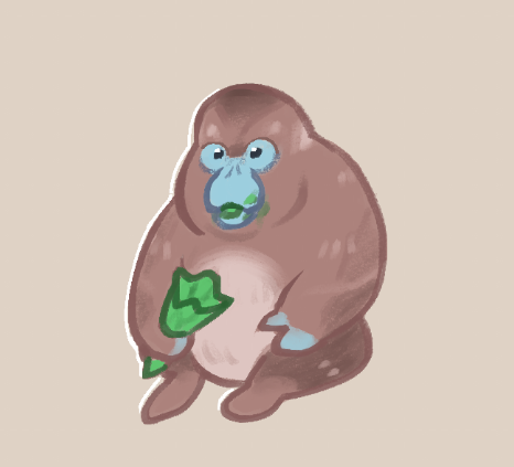 i had to draw the monkey