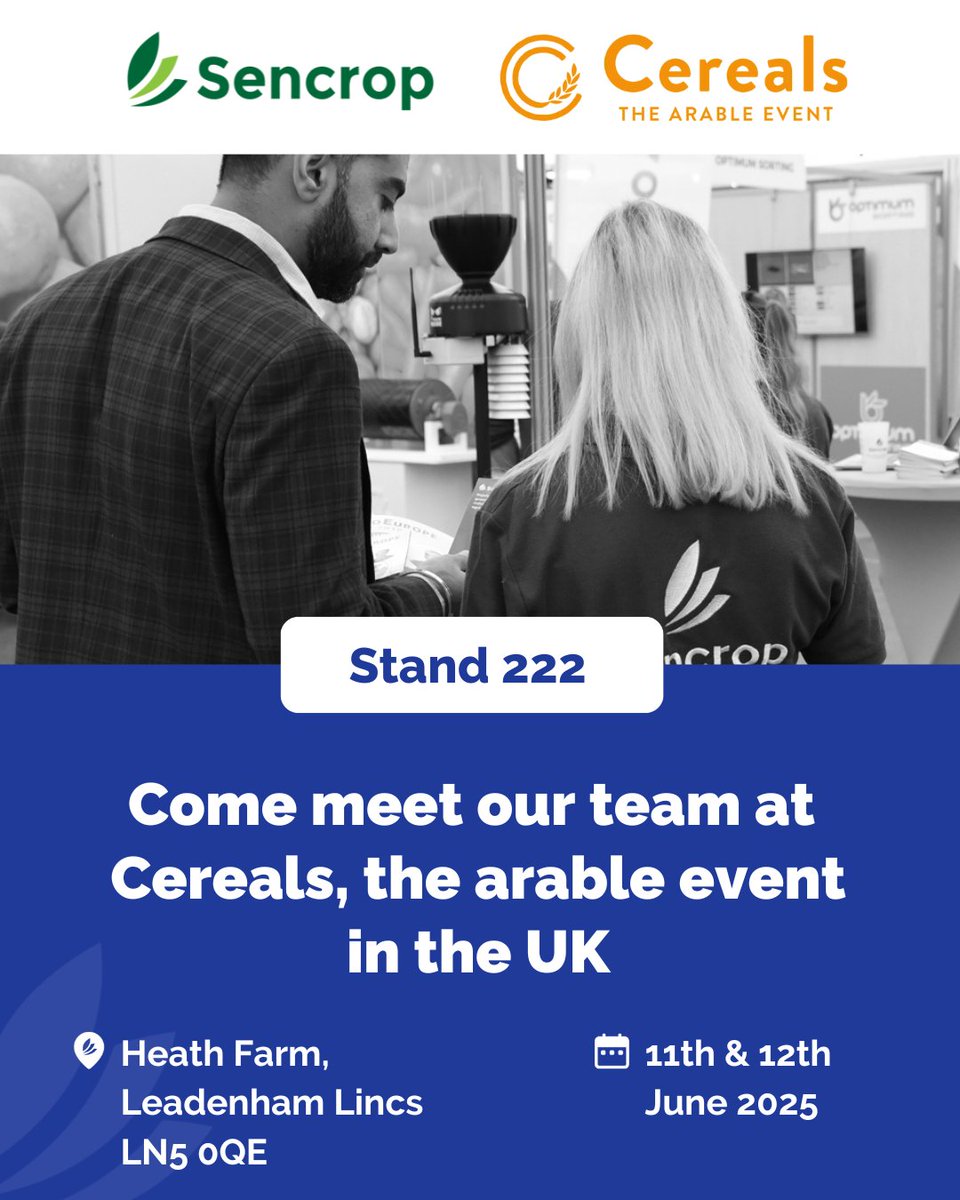 Meet us at Cereals 2025! 🇬🇧

On June 11–12, the Sencrop team will be at Stand 222 for the UK’s leading arable event !

Book a ticket for Cereals here : hubs.la/Q03pqFHQ0

We can’t wait to meet you at Cereals 2025 – Stand 222!