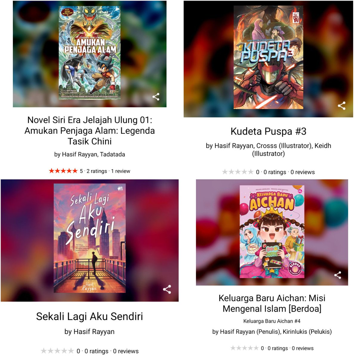 Sudah ada di Goodreads. Yang dah habis baca, jemput reviu ✨✨