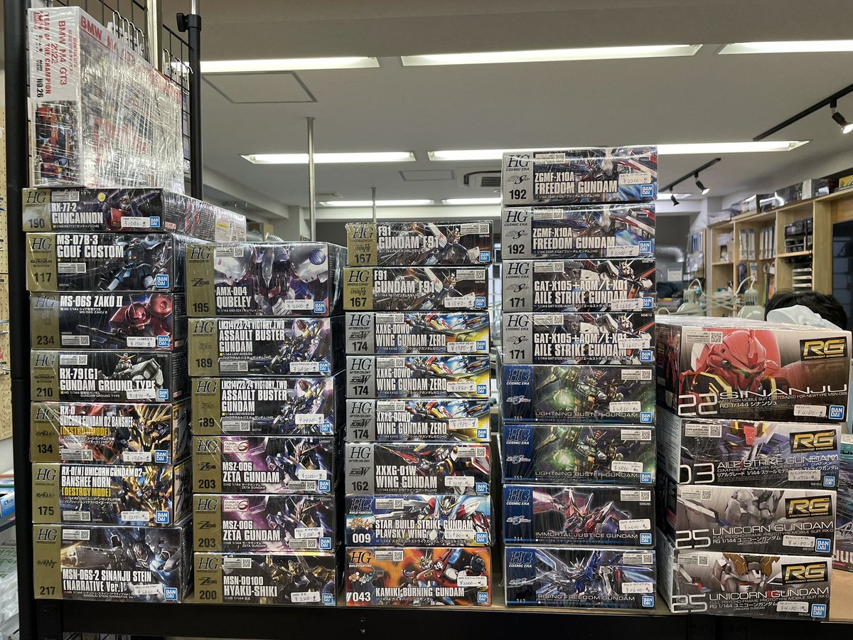 #クラフトネスト です。
定休日明けの営業始まっております！

複数ある下記 #ガンプラ を当店ビジター利用のお客さまへ10％オフで販売します✨
（6月中　在庫限り）
・HG ガンダムF91
・HG ウイングガンダムゼロ
・HG フリーダムガンダム　
・HG エールストライクガンダム
・HG