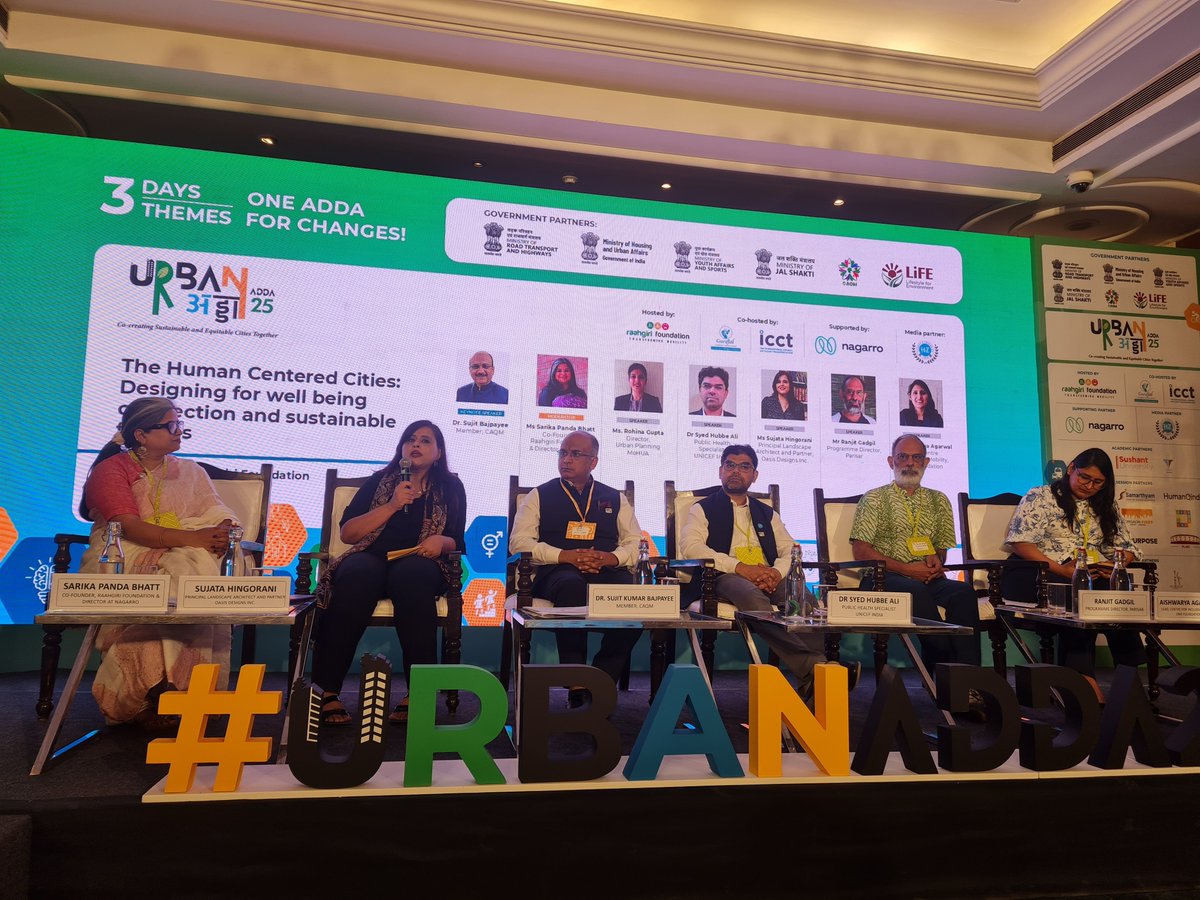 Raahgiri Foundation (@raahgiri_fdn) on Twitter photo <a href="/Bajpayeesk/">Dr. Sujit K Bajpayee</a> <a href="/CAQM_Official/">Commission for Air Quality Management</a> The first session of #UrbanAdda set the tone for people-first urban design with a powerful keynote by Dr. Sujit Kumar Bajpayee (<a href="/Bajpayeesk/">Dr. Sujit K Bajpayee</a>), Member, <a href="/CAQM_Official/">Commission for Air Quality Management</a> , who emphasized the need for cleaner, healthier cities for all.
The panel discussion featuring
- Ms. Sujata <a href="/Bajpayeesk/">Dr. Sujit K Bajpayee</a> <a href="/CAQM_Official/">Commission for Air Quality Management</a> The first session of #UrbanAdda set the tone for people-first urban design with a powerful keynote by Dr. Sujit Kumar Bajpayee (<a href="/Bajpayeesk/">Dr. Sujit K Bajpayee</a>), Member, <a href="/CAQM_Official/">Commission for Air Quality Management</a> , who emphasized the need for cleaner, healthier cities for all.
The panel discussion featuring
- Ms. Sujata