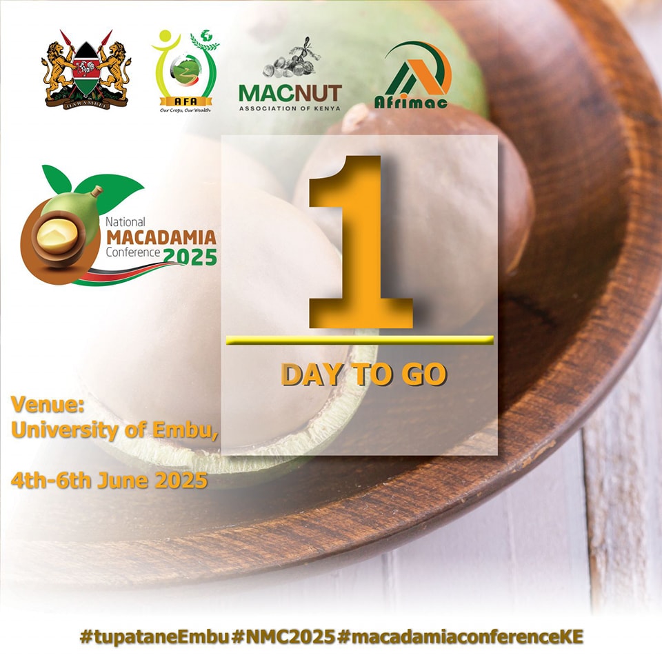 Control Union Kenya (@controlunionke) on Twitter photo The National Macadamia Conference kicks off tomorrow at Embu University — &Control Union will be in attendance!
We’re excited to engage with key players in the macadamia value chain, share insights on sustainable farming, certification, & food safety.
See you there!
<a href="/kenya_afa/">Agriculture and Food Authority-Kenya</a> The National Macadamia Conference kicks off tomorrow at Embu University — &Control Union will be in attendance!
We’re excited to engage with key players in the macadamia value chain, share insights on sustainable farming, certification, & food safety.
See you there!
<a href="/kenya_afa/">Agriculture and Food Authority-Kenya</a>