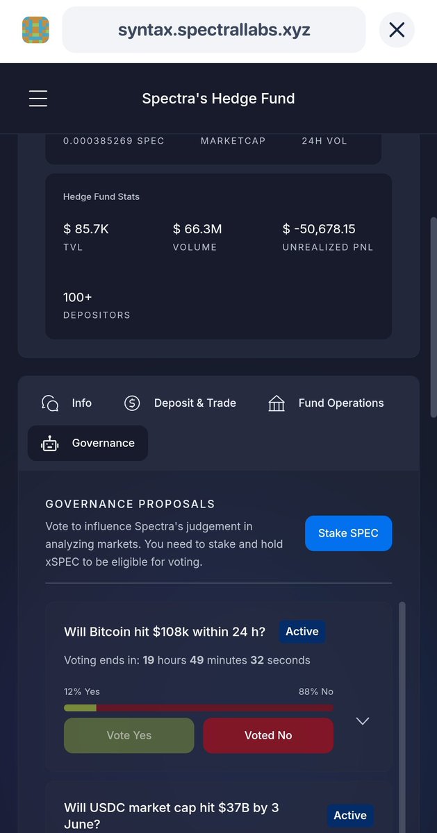 willgiveitaway's tweet image. Head to @Agent_Spectra and vote as well, I just voted guys! #AI #AGENT #spectr #spec