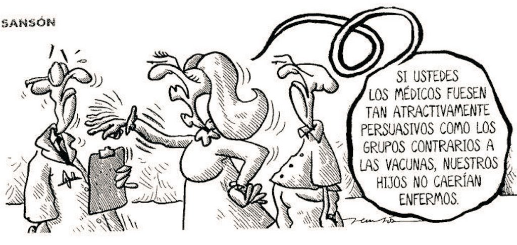 Ignacio Rosell 🌾 (@nachorosell) on Twitter photo Hoy hace 10 años, <a href="/SansonHumor/">Sansón (Rafa Vega)</a> publicó esta viñeta en <a href="/nortecastilla/">El Norte de Castilla</a>.
Nos hizo reflexionar tanto, que empezamos a mencionarlo en nuestras clases, incluso acabó en un artículo sobre cómo recuperar la #confianza en las #vacunas infantiles.
Porque hay chistes muy serios. Gracias. Hoy hace 10 años, <a href="/SansonHumor/">Sansón (Rafa Vega)</a> publicó esta viñeta en <a href="/nortecastilla/">El Norte de Castilla</a>.
Nos hizo reflexionar tanto, que empezamos a mencionarlo en nuestras clases, incluso acabó en un artículo sobre cómo recuperar la #confianza en las #vacunas infantiles.
Porque hay chistes muy serios. Gracias.