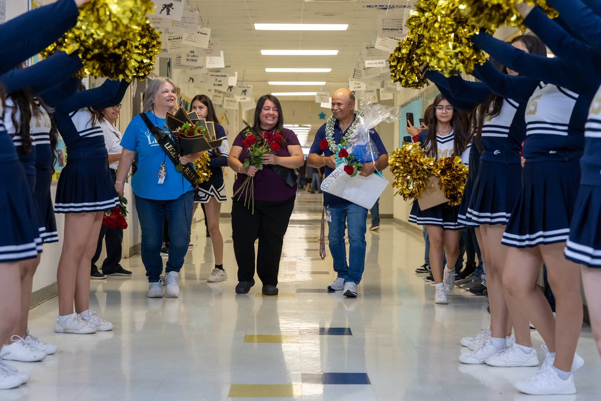 Fabens Independent School District (@fabensisd) on Twitter photo A heartfelt sendoff for FMS legends Karen Trautman, Jaime Montelongo, and nurse Lorena Stallings! 💐💙 Staff and students lined the halls for their “Last Walk,” and <a href="/KTSMtv/">KTSM 9 News</a> was there to capture the love. Thank you for your years of service!
#SmallTownTough A heartfelt sendoff for FMS legends Karen Trautman, Jaime Montelongo, and nurse Lorena Stallings! 💐💙 Staff and students lined the halls for their “Last Walk,” and <a href="/KTSMtv/">KTSM 9 News</a> was there to capture the love. Thank you for your years of service!
#SmallTownTough
